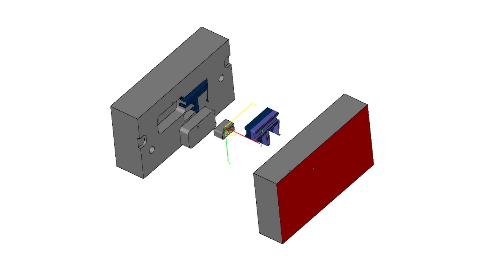 gms24-Rapid-Tooling, Prototypenwerkzeug für Spritzguss, 3-D-CAD-Modell
